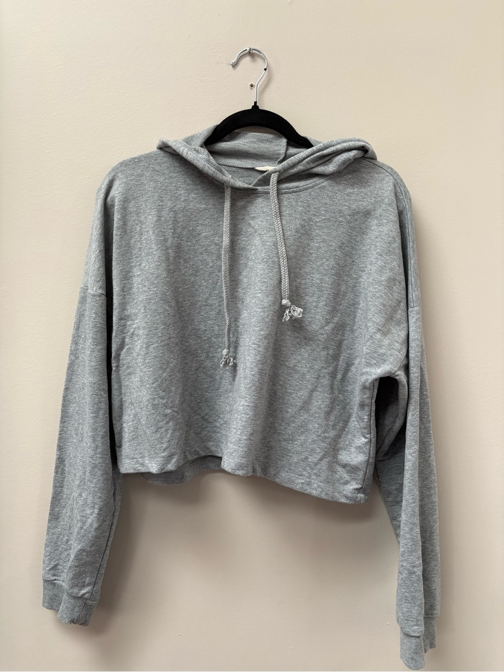 Bluenotes Light Gray Cropped Hoodie